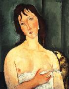 Amedeo Modigliani Portrait of a yound woman (Ragazza) oil painting picture wholesale